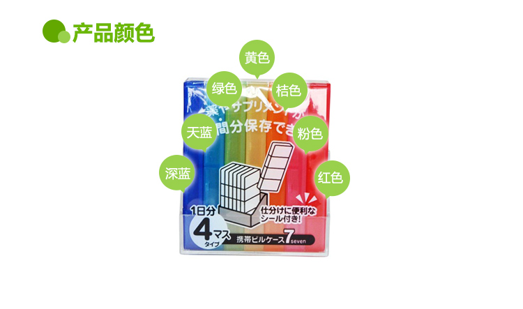 【京东超市】YAMADA 进口小物收纳盒便携旅行药盒 296