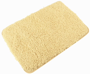 青苇 加密加厚 北极绒门垫 脚垫  防滑可水洗 50*80cm 米黄