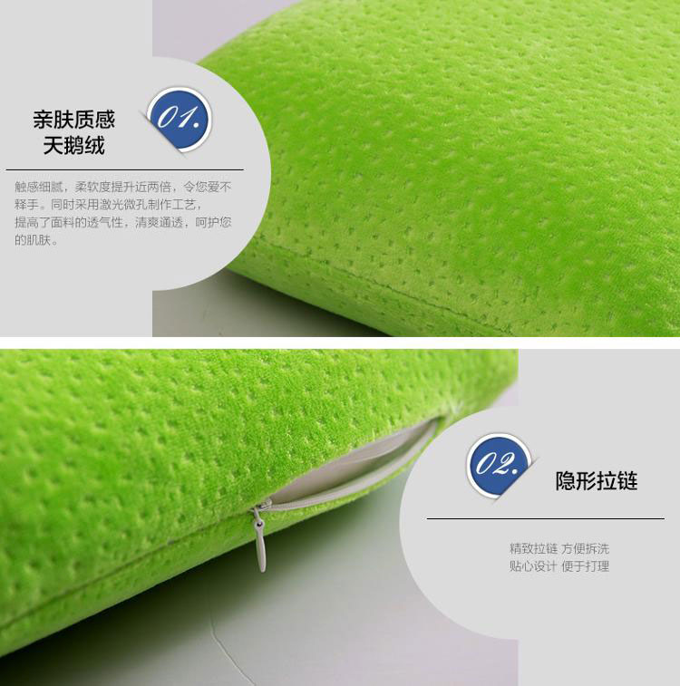 泰普诺 （Tenpon）诺伊曼家纺 抱枕  慢回弹多用抱抱枕头靠垫  草绿色