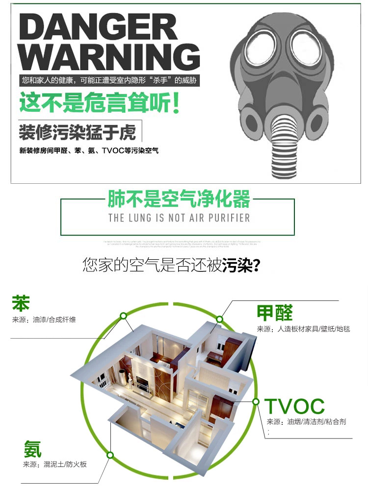 研美车配 车家两用除味除甲醛竹炭包 新车新房净味碳包2000克（200g*10包）