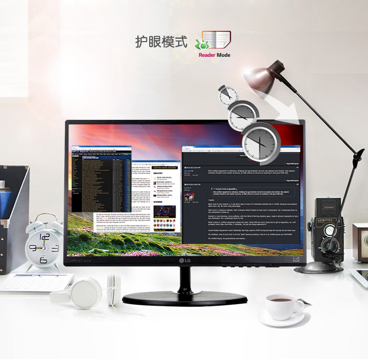 LG 22M35AN-B 21.5英寸护眼滤蓝光LED背光