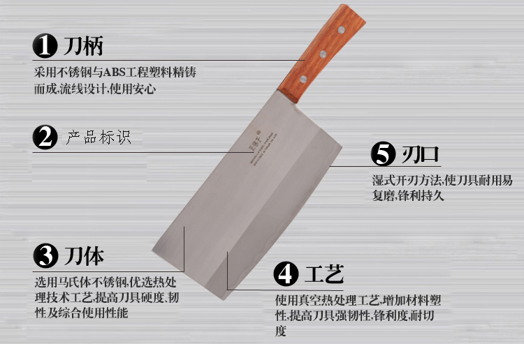 
                                        
                                        王麻子 1号日式切片刀 菜刀DC13-1                