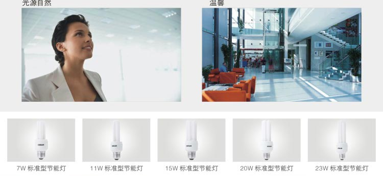
                                        
                                        OSRAM欧司朗T3标准型节能灯14W日光色E27(两支装)                