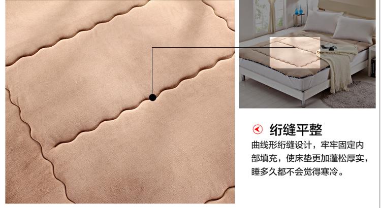 艾维（I-WILL）艾维 床品家纺 床褥子 全棉印花双面透气床垫子垫被榻榻米 双人150*200cm