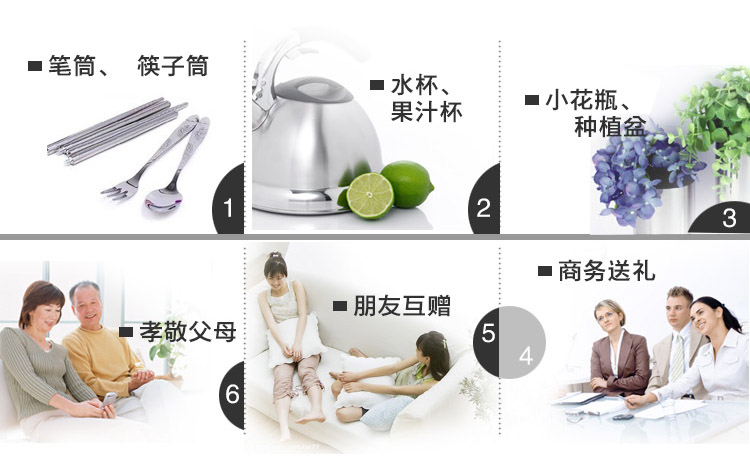 欧润哲 收腰不锈钢韩版情侣漱口杯子（套二装）