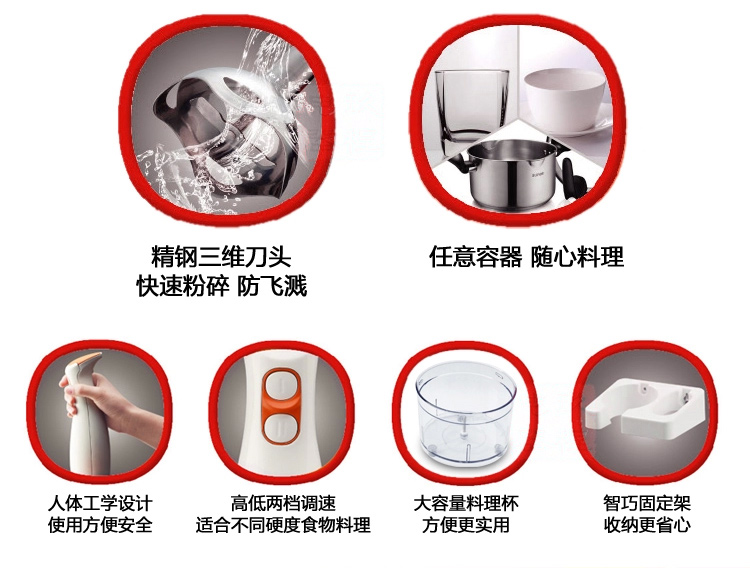 苏泊尔（SUPOR）榨汁机料理机搅拌机SJ609C-300
