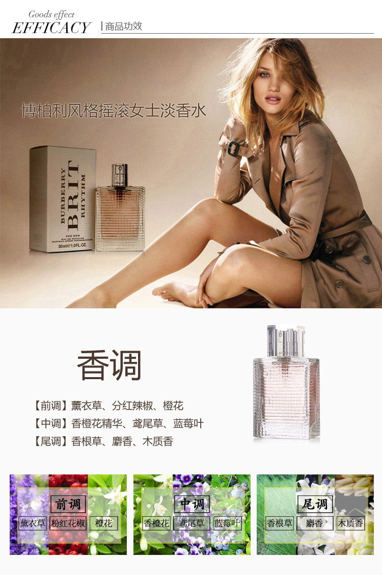 博柏利(BURBERRY)风格<em>摇滚女士</em>淡香水 5ml怎
