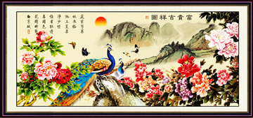 青苇 钻石画 十字钻绣 风景 富贵吉祥图 F-2035 152CM*69CM