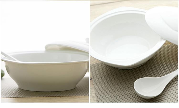 康诺莱 镁质强化白瓷带盖品锅大汤煲 DW023