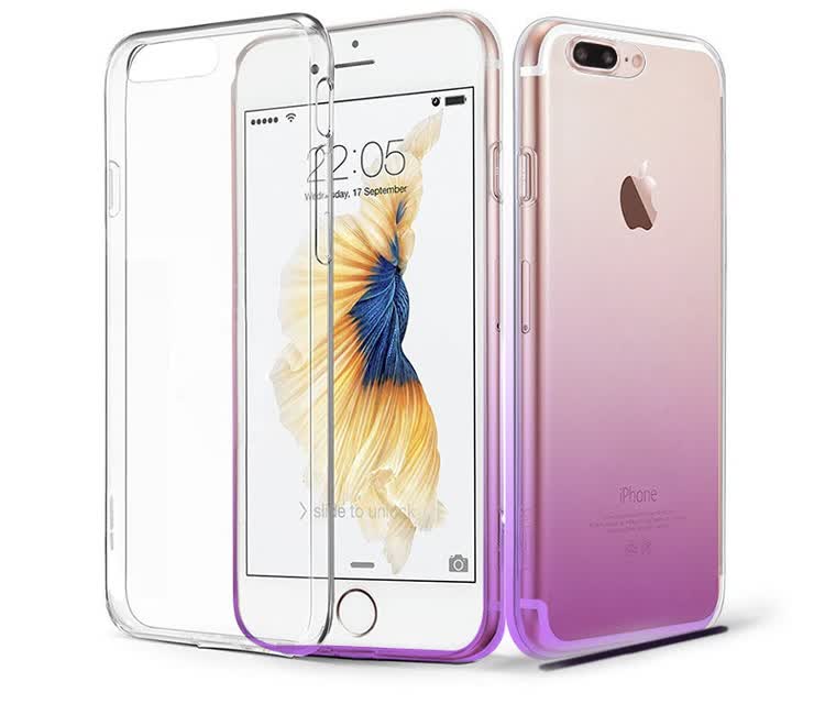 Чехол ESCAPE для iPhone 8/7 Plus, прозрачный, силиконовый, противоударный, TPU, мягкая защитная накладка, 5.5 дюймов