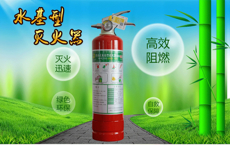 神龙 灭火器 水基型(水雾)环保灭火器950毫升 车载家用灭火器950ml ms