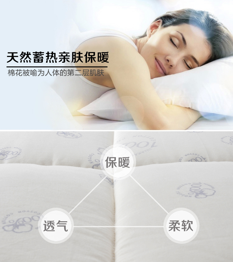 
                                        
                                        华康 棉花床垫褥子 新疆棉花床垫床褥 纯棉宿舍单人棉花床褥子1米床 100×200cm 3斤                