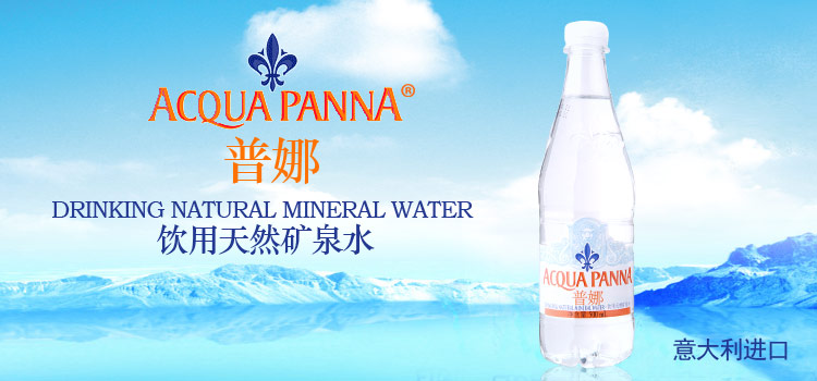 意大利进口 普娜(acqua panna)饮用天然矿泉水1000ml*