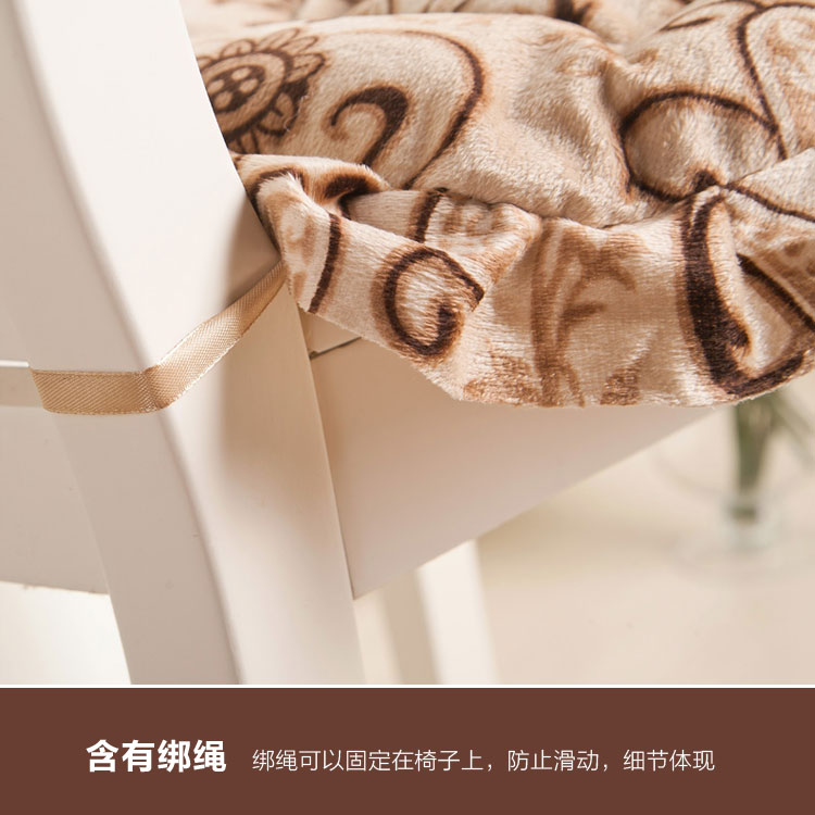 好伴侣 仿超绒印花坐垫43*45 图腾