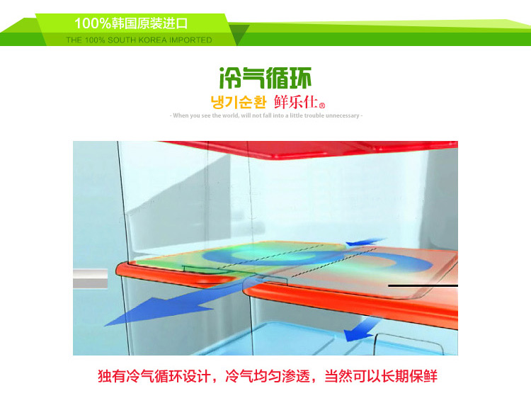 鲜乐仕sunrise韩国进口 密封食品盒冰箱收纳盒塑料保鲜盒5件套装