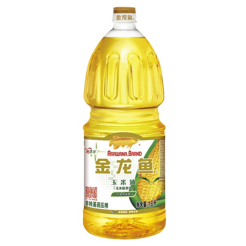 金龙鱼 食用油 非转基因 压榨 玉米油1.8l