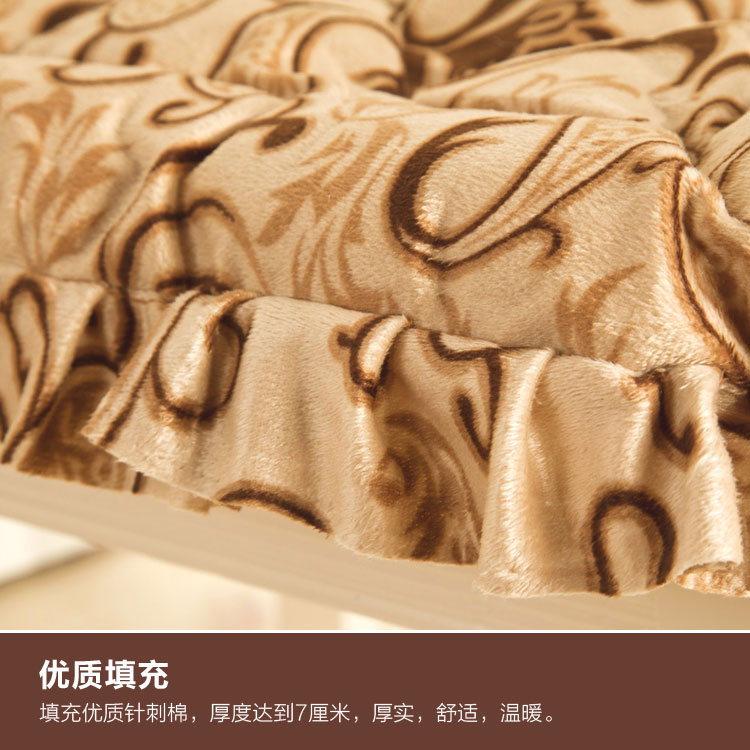 好伴侣 仿超绒印花坐垫43*45 图腾