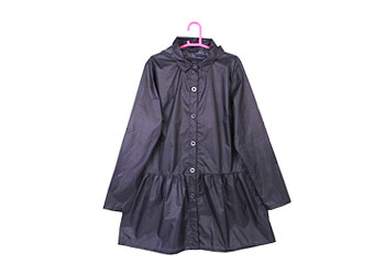 Homix 女士时尚波点娃娃款雨衣 独奏童话