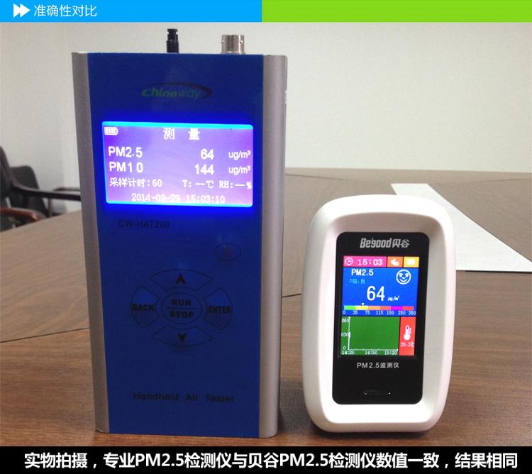 
                                        【京东超市】贝谷 防雾霾PM2.5检测仪  BGPM-02                