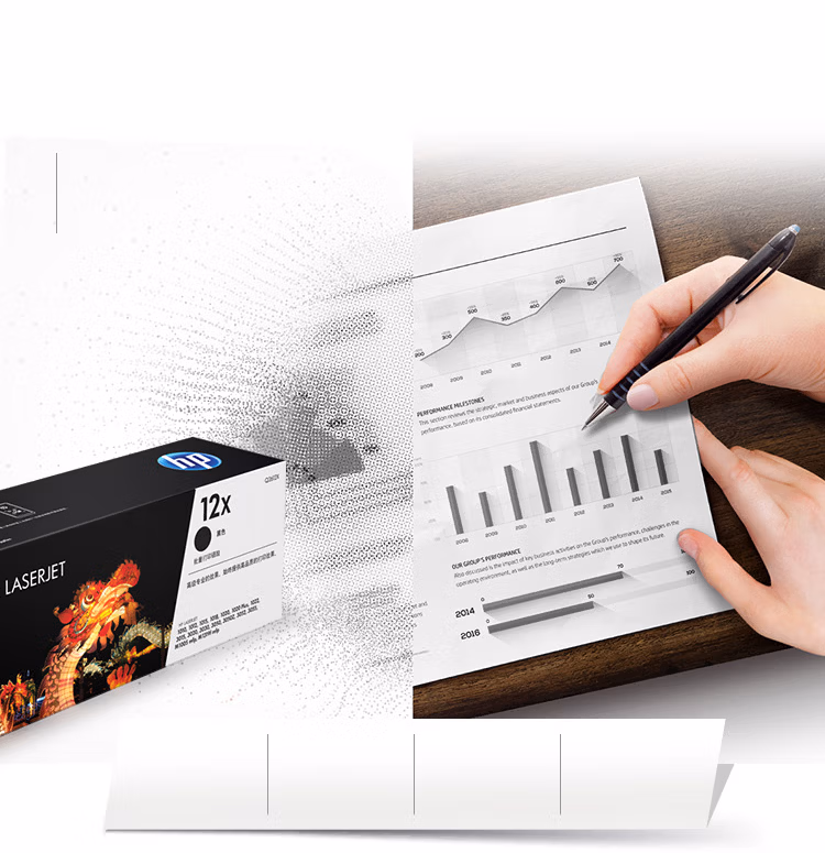 惠普原装12X大容量黑色硒鼓