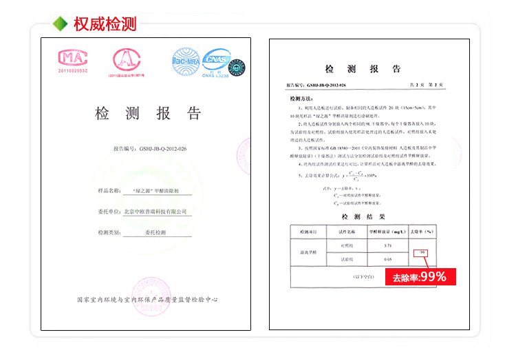 
                                        
                                                            绿之源 纳米光触媒甲醛清除剂 家用母婴新房装修除甲醛喷雾剂家具除油漆味异味抗菌防霉甲醛检测盒套装                