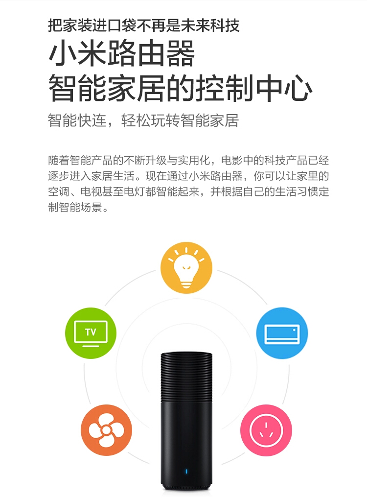 小米（MI）小米路由器 双频AC智能路由器，内置1TB大硬盘