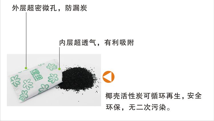 
                                        
                                        绿润 冰箱除味剂活性炭150g 净化除味竹炭包 甲醛清除剂                