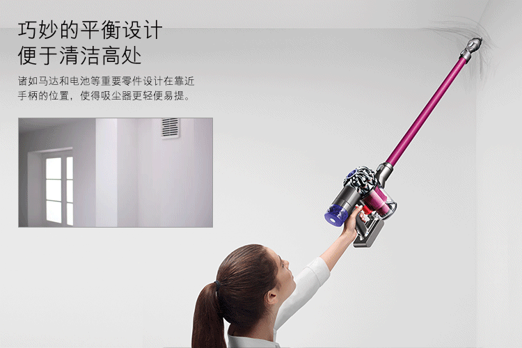 戴森(dyson) 吸尘器 v6 fluffy extra手持吸尘器家用除螨无线_现价