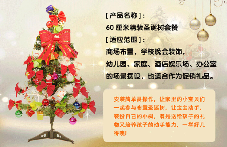 青苇 圣诞树套装 标准型 60cm