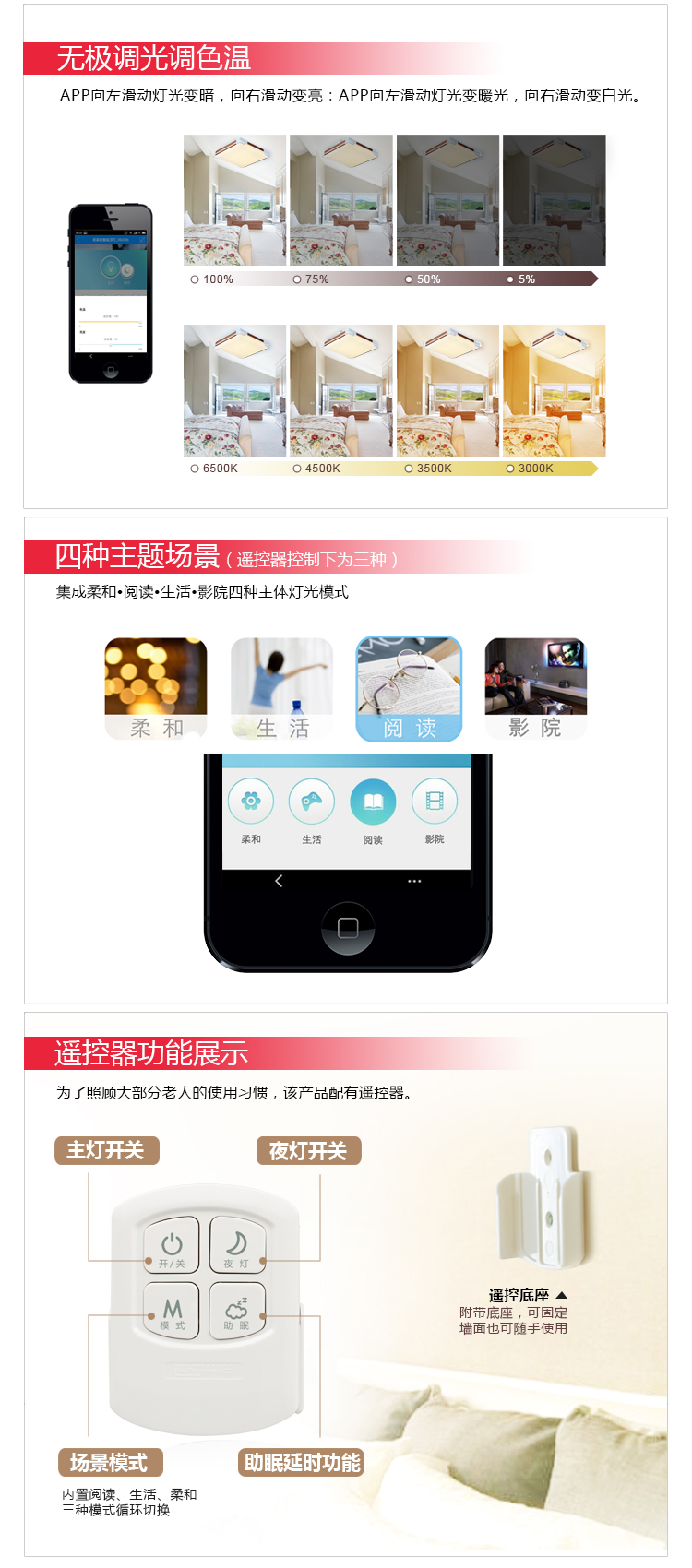 
                                        朗美科Lightmates WiFi操控 智能LED吸顶灯 LC1015 24W高亮 京东微联APP控制                
