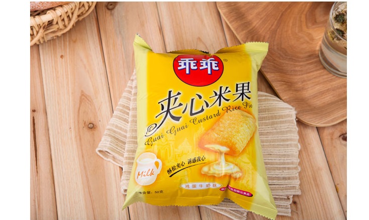 乖乖 夹心米果 鸡蛋牛奶味 50g_ 5折现价6元