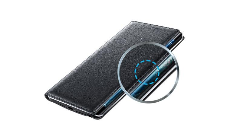 三星（SAMSUNG）Note edge Note4曲面屏 插卡式炫彩保护套（白色）