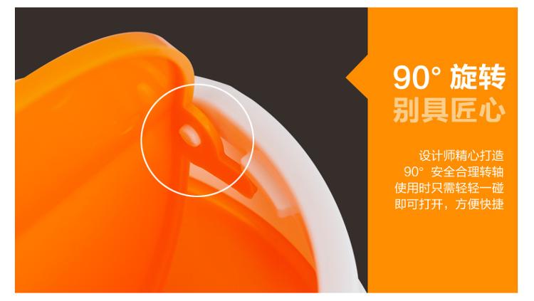 博尔乐 摇盖垃圾桶小号 浅灰色 PP 桌面收纳桶 家用厨房迷你小垃圾桶