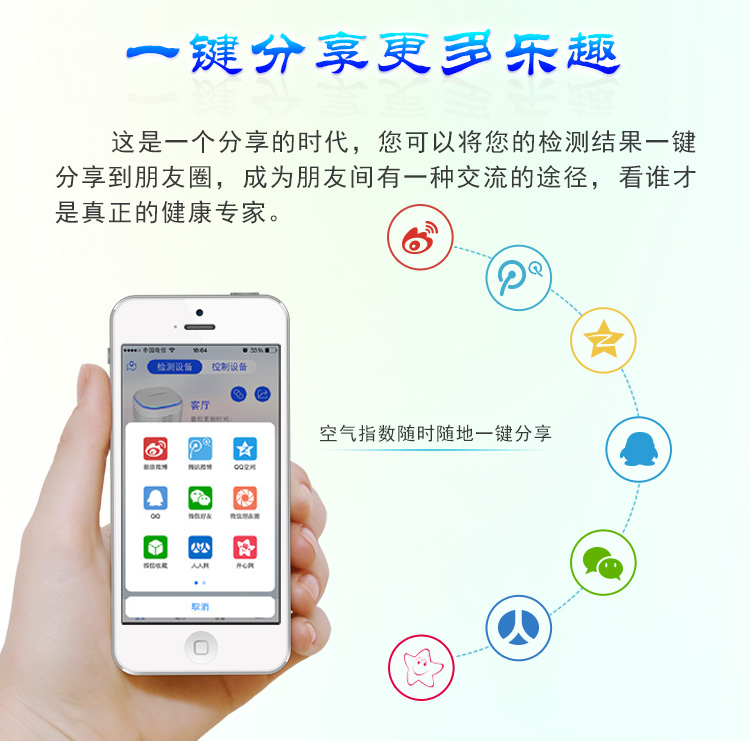 AIDISCOVERY AISN(黑） 环宝 室内环境检测仪 甲醛，PM2.5，可燃气体等六项数值检测 