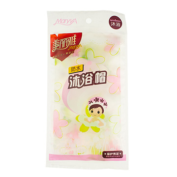
                                        
                                                                                美丽雅 防水浴帽 女淋浴帽护发帽洗澡帽沐浴帽搓澡帽洗澡长发罩头套                