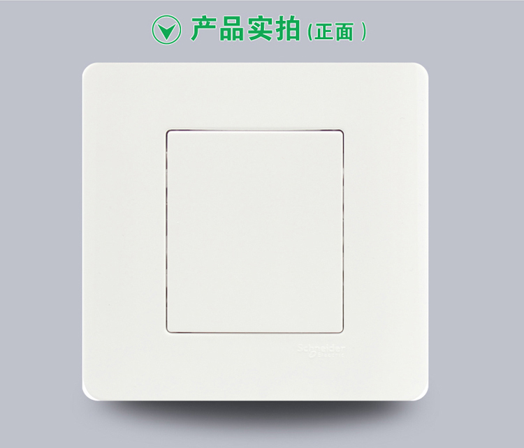 施耐德（Schneider）空白面板 轻点系列（经典白）86型白板E8430X WE