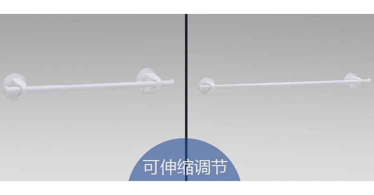 日本丽固（LEC）杠杆吸盘型浴室毛巾架（60cm）158