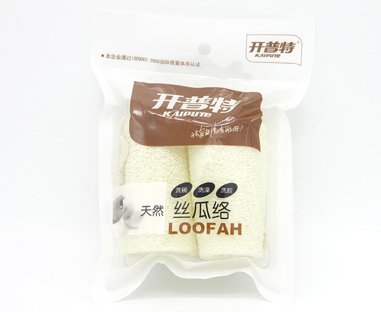 开普特 天然丝瓜络洗碗刷锅百洁布不沾油丝瓜瓤两个装 WH-8129