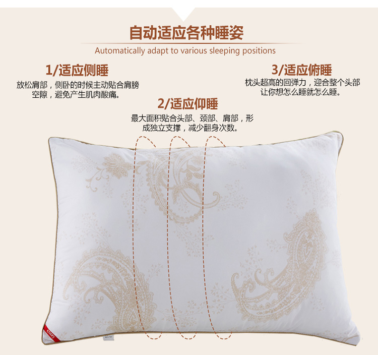 
                                        蔻姿（COZZY）床品家纺 安娜舒眠枕（只） 黄色                