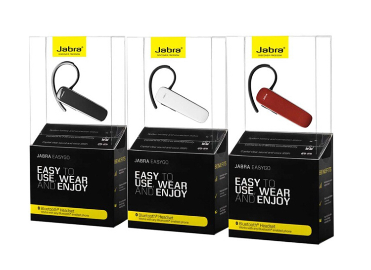 捷波朗（Jabra） EASYGO+易行 商务通话蓝牙耳机 通用型 耳挂式 黑色