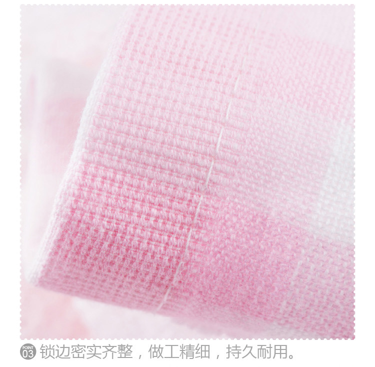 
                                        
                                        三利 纯棉布艺拼接 凹凸交织 毛巾被 卡通裹巾 儿童盖毯 浅粉                