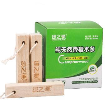 
                                        
                                                            绿之源 20条裝天然香樟木条樟木球块片 家具书桌衣柜防霉防潮蛀虫除味替代樟脑丸卫生球                