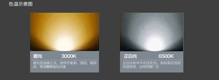 HD LED筒灯 防雾天花射灯 2.5寸 3W 暖光