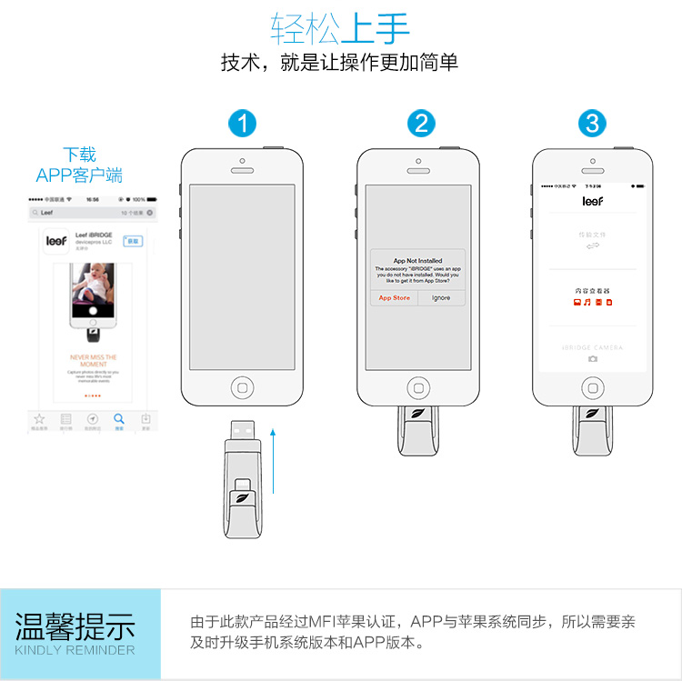 DM 苹果U盘(APD002)128G iPhone专用128GU盘平板U盘（黑色）