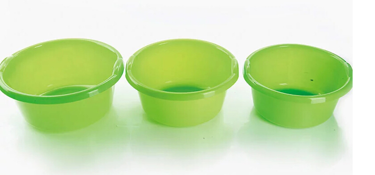 顺美 塑料盆 34CM欧式脸盆 带把手加厚浴室厨房多用盆 SM-2060 玫红色