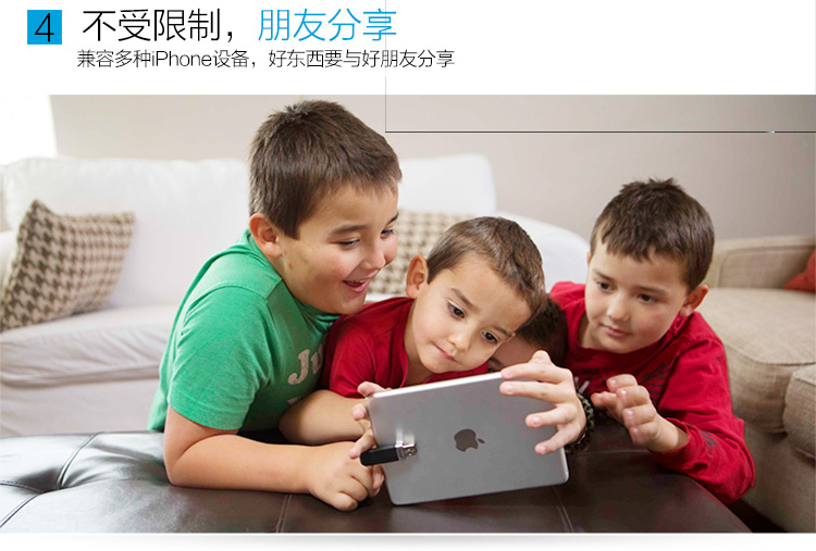 DM 苹果U盘(APD002)128G iPhone专用128GU盘平板U盘（黑色）