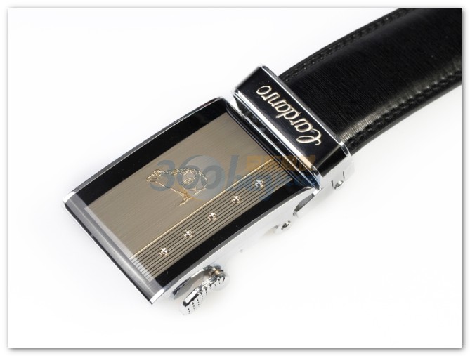 cardanro卡丹路男式牛皮自动扣腰带kp-3002 黑色