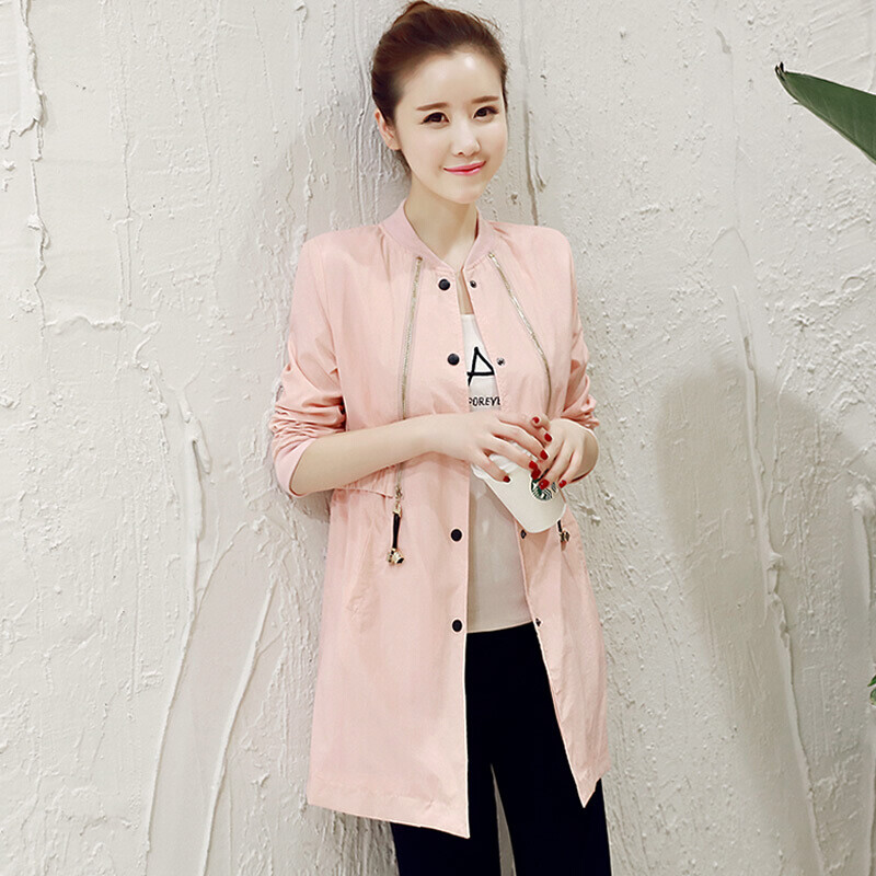 Fort Sheng 2017 New Womens Autumn Trend Simple Fashion Generous Sweet Polyester Pure Color Slim Trench Fort Sheng 2017 New Womens Autumn Trend Simple Fashion Generous Sweet Polyester Pure Color Slim Trench