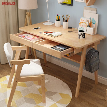 Buy Solid Wood Desk Simple Home Desktop Computer Table Bedroom