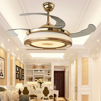 Getten Invisible Ceiling Fan Lamp Restaurant Bedroom Pendant Getten Invisible Ceiling Fan Lamp Restaurant Bedroom Pendant Living Room Stealth Modern Minimalist Chandelier Led Home Decoration With